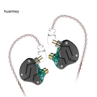 Huarmey KZ ZSN ชุดหูฟังอินเอียร์ ไฮบริด เบสหนัก HiFi แบบมีสาย ถอดออกได้ สําหรับเล่นกีฬา