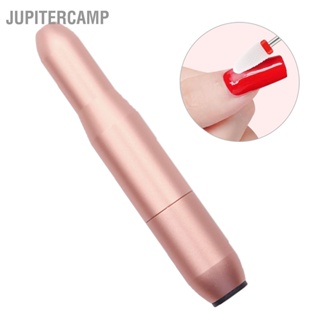 JUPITERCAMP เครื่องขัดเล็บไฟฟ้าแบบพกพา USB ตะไบเล็บเครื่องเจาะพร้อมหัวเจียรโลหะเซรามิก