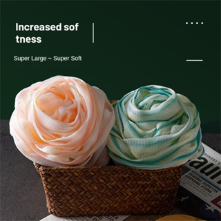 ลูกบอลอาบน้ำแบบพกพาแบบพกพา Rose Bath Flower Bubble Bath Ball Super Soft Large Non-scattering Bathroom Flower Home Tools