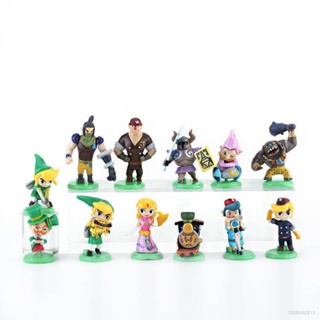 Hobby โมเดลฟิกเกอร์ The Legend of Zelda Q Version Link 12 ชิ้น สําหรับเด็ก