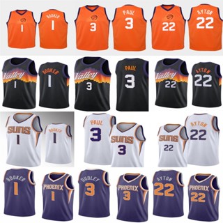 เสื้อกีฬาบาสเก็ตบอล ปักลายทีม Sun NBA Jersey 1# Book 3 Paul 22 530802