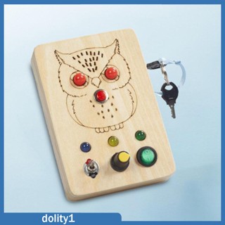 [Dolity1] บอร์ดสวิตช์ไฟ LED ของเล่น ของขวัญ สําหรับเด็กผู้ชาย ผู้หญิง 1 2 3 4 ปี