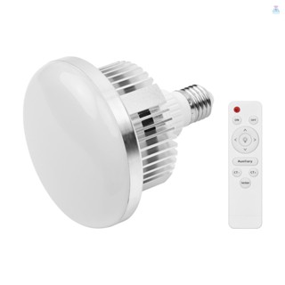 [พร้อมส่ง] หลอดไฟวิดีโอ LED 45W E27 สองสี 3000K-6000K พร้อมรีโมตคอนโทรล AC110~235V สําหรับถ่ายภาพสตูดิโอ บ้าน
