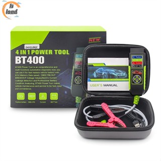 【IS】 Topdiag Bt400 เครื่องทดสอบแบตเตอรี่รถยนต์ 12v 24v Obd