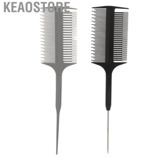 Keaostore Highlighter Comb  Double Side Stable Pointy Head Even Application Hair for Barber Bleaching