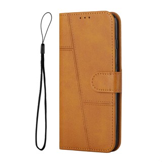 เคสหนัง ฝาพับ พร้อมช่องใส่บัตร สําหรับ Tecno Pop 7 Tecno Pop 7 Capa Funda Pop 7