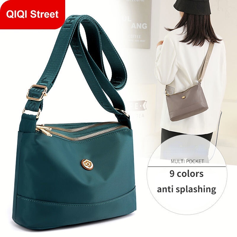 กระเป๋าสะพาย ใหม่ผ้า Oxford น้ําหนักเบาหญิงแฟชั่น CasualMulti ชั้น Anti Splashing crossbody กระเป๋าแม่ - รูปที่ 4