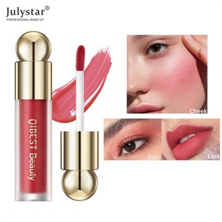 JULYSTAR Qibest Liquid Powder Blusher Silky Smooth Brightening Water Rouge