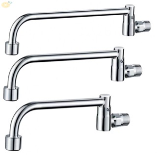 【VARSTR】Faucet Convient Copper Durabe Electroplating G1/2 Practical Swinging Spout