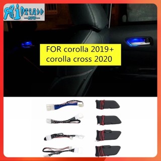 Rto สําหรับ Toyota Corolla ALTIS 2019 2020 2021 ​Corolla กรอบมือจับประตูรถยนต์ มีไฟ LED