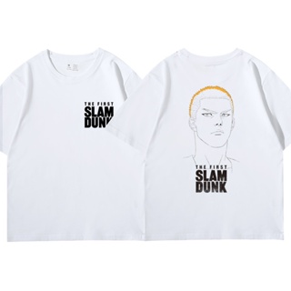 ใหม่ เสื้อยืดแขนสั้น ผ้าฝ้าย พิมพ์ลายการ์ตูน Slam Dunk โอเวอร์ไซซ์ สไตล์ฮิปฮอป แฟชั่นฤดูร้อน สําหรับผู้ชาย 2023     