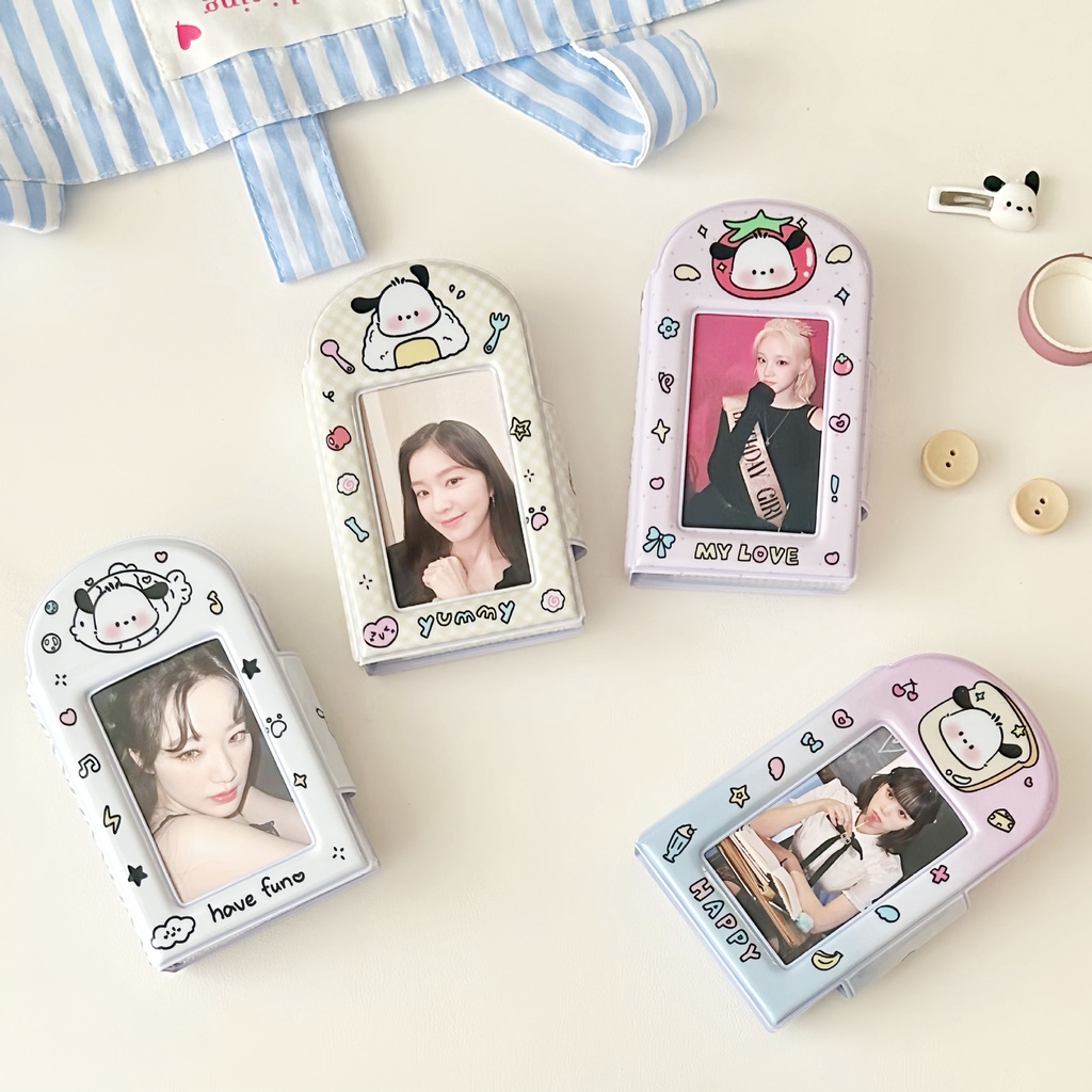 สมุดอัลบั้มรูปภาพโพลารอยด์ Pacha Dog Pacha Card Book Snap Photo Card Book Polaroid 10 ซม. 10 ซม.