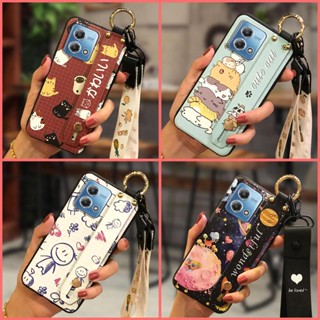 Anti-dust Cute Phone Case For MOTO G Stylus 4G 2023 TPU Lanyard protective Silicone Back Cover armor case Shockproof Soft Case