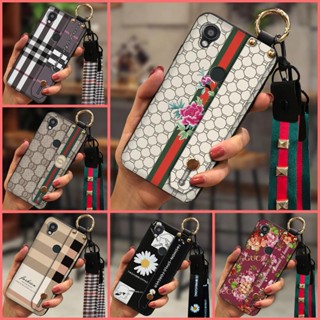 cute Plaid texture Phone Case For Kyocera Digno SX3/KYG02 Anti-dust Anti-knock Soft Case Wristband Soft silicone TPU classic