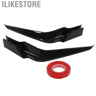 Ilikestore Front Bumper Diffuser Prevent Scratch Lightweight  Collision Spoiler Glossy Black Easy Installation for Cars