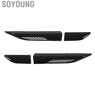 Soyoung 4pcs Gloss Black Fender Grille Vent Door Trim Molding LR027321 Replacement for Land Rover Range Evoque L538 2012-2018