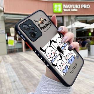 เคสซิลิโคนใส ขอบสี่เหลี่ยม กันกระแทก ลายการ์ตูน Pochacco น่ารัก สําหรับ Realme C31