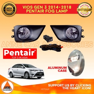 Pentair ชุดไฟตัดหมอก อลูมิเนียม TY466AL สําหรับ Toyota Vios 2014 -2018