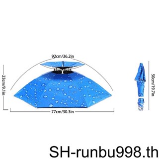 (runbu) หมวกร่ม แบบพับได้ กันน้ํา สําหรับตกปลา เดินป่า ตั้งแคมป์