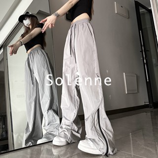 Solenne  กางเกงขายาว กางเกงยีสน์ผู้หญิง ทรงหลวม ๆ ตรง Retro Hip Hop Pants 2023 NEW Style fashion Trendy สวยงาม ins A23L0GQ 36Z230909