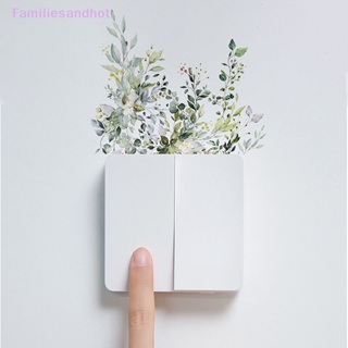 Familiesandhot&gt; สติกเกอร์ติดผนัง Pvc ลายใบไม้เขตร้อน สีเขียว มีกาวในตัว สําหรับตกแต่งผนังห้องนอน ห้องนั่งเล่น