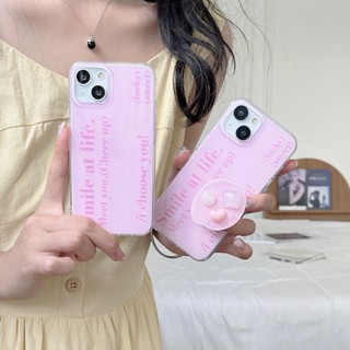 เคสโทรศัพท์มือถือ ป้องกันฝุ่น สองชั้น ลายภาษาอังกฤษ แฟชั่น สําหรับ Iphone 14 13 Pro Max Sweet IP 12 11 Pro Max