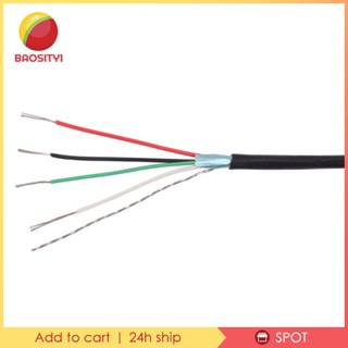 [Baosity1] สายเคเบิลปิ๊กอัพ 4 ตัวนํา 24 AWG สําหรับกีตาร์ DIY