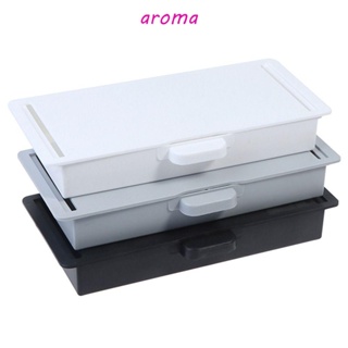 Aroma กล่องเก็บปากกา ไม่ต้องเจาะรู ประหยัดพื้นที่ มีกาวในตัว สําหรับบ้าน สํานักงาน