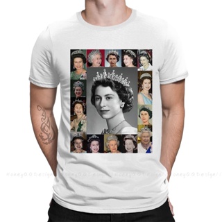 เสื้อยืดแขนสั้น ผ้าฝ้าย 100 ขนาดใหญ่ พิมพ์ลาย Elizabeth Alexandra God Save The Queen สําหรับผู้ชาย และผู้ใหญ่