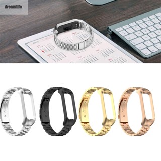 【DREAMLIFE】For Galaxy Fit 2 SM-R220 Band Classic Buckle Strap Stainless Steel Replacement