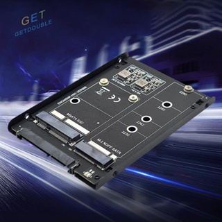 [Getdouble.th] อะแดปเตอร์การ์ดโซลิดสเตทไดรฟ์ M.2 NGFF+mSATA เป็น SATA 3.0 6Gbps SSD [Getdouble.th]