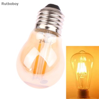 [Rut] หลอดไฟ LED E27 2700K G45 2W 4W 6W สไตล์วินเทจ สําหรับโคมไฟระย้า