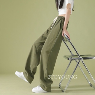 2TOYOUNG Moon กางเกงขายาว คาร์โก้ กางเกง เชือกอเมริกันคลาสิค Cargo pants 2023 NEW 071902 ทันสมัย ทันสมัย Stylish สวย A23L0EG 36Z230909