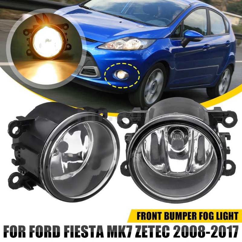 ไฟตัดหมอกกันชนหน้า พร้อมหลอดไฟ สําหรับ Ford Fiesta MK7 Zetec 2008-2017