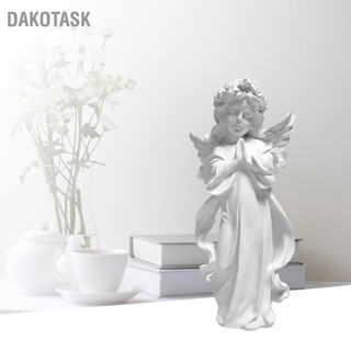 DAKOTASK Angel Figurine Pray รูปปั้นยิปซั่ม Artware เครื่องประดับตกแต่งบ้านสำหรับห้องสำนักงาน