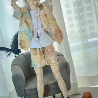 Bjd 73-75 Uncle Body Vacation เสื้อเชิ้ตลําลอง สองชิ้น สําหรับตุ๊กตา