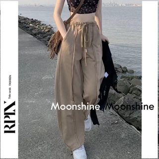 Moon  กางเกงขายาว คาร์โก้ กางเกง เชือกอเมริกันคลาสิค Cargo pants 2023 NEW สวยงาม Comfortable Unique ทันสมัย ES220247 36Z230909