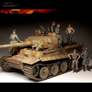 9.9 เหนื่อยมาก[ส่งไว] โมเดลฟิกเกอร์ทหาร 1/35 World War II เรซิ่น สีขาว A-1391 D5XZ