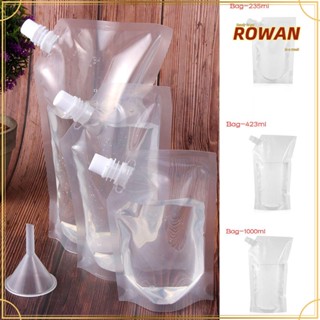 ROWANS ถุงพลาสติกใส สําหรับใส่กาแฟ น้ําผลไม้