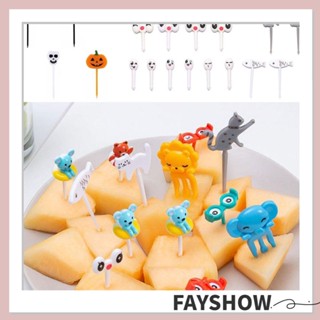 FAY ส้อมจิ้มผลไม้ ขนมหวาน รูปฟาร์มสัตว์ DIY สําหรับตกแต่ง