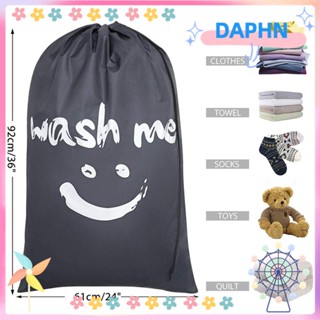 DAPHS ตะกร้าผ้าไนล่อน แบบพับได้ แฟชั่น สําหรับจัดเก็บเสื้อผ้าสกปรก