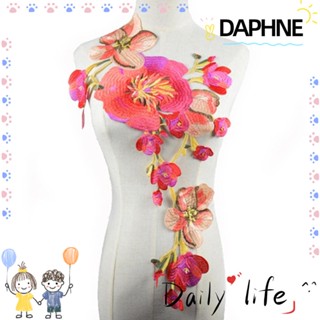 Daphne ปลอกคอ ปักลายลูกไม้ สําหรับเย็บปักถักร้อย ตกแต่งชุดแต่งงาน