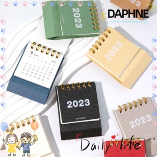 Daphne ปฏิทินตั้งโต๊ะ ขนาดเล็ก พิมพ์ลายตารางเวลา สําหรับวางแผนประจําวัน