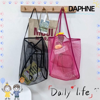 DAPHNE กระเป๋าช้อปปิ้ง ผ้าตาข่าย เหมาะกับเดินชายหาด สําหรับผู้หญิง