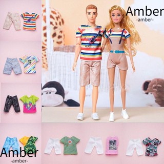 Amber ชุดเสื้อผ้าตุ๊กตาลําลอง 30 ซม. แฟชั่นคู่รัก สําหรับครอบครัว ผู้ชาย ผู้หญิง DIY