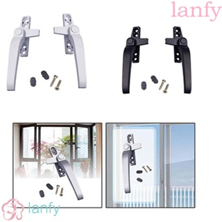 Lanfy มือจับล็อคหน้าต่าง อะลูมิเนียมอัลลอย แบบหนา ฝั่งซ้าย และขวา ติดตั้งง่าย พร้อมตัวล็อก