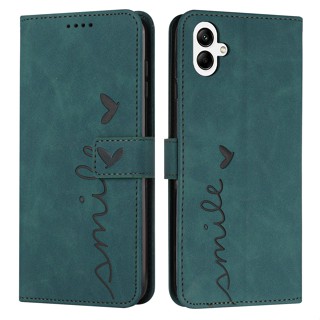 เคสหนัง ฝาพับ ลายหัวใจ พร้อมช่องใส่บัตร สําหรับ Samsung F14 F14 F 14