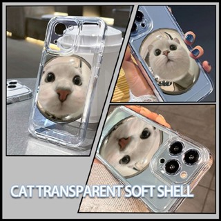 Cat Transparent Phone Case Protective Case for iPhone 12/13/14/Plus/PRO/PROMAX