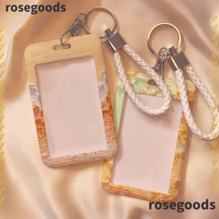 Rosegoods1 กระเป๋าใส่บัตรเครดิต พลาสติก น่ารัก สําหรับนักเรียน