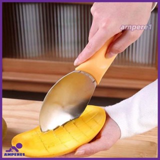 Mango Slicer Peeler และ Pit Remover เครื่องมือ304สแตนเลส Mango Grain Gods ผลไม้เนื้อ Separator ช้อน-AME1 -AME1